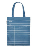 Library Card (Denim) Tote Bag By Out of Print
