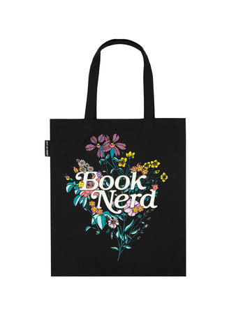 Book Nerd Floral Tote Bag By Out of Print