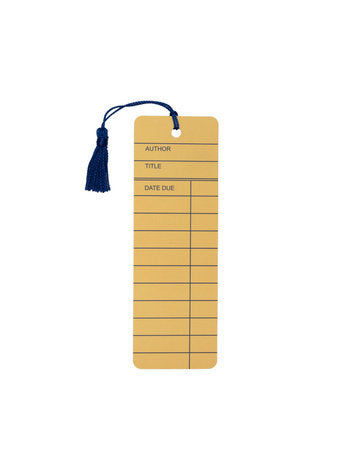 Book Library Card Bookmark By Out of Print